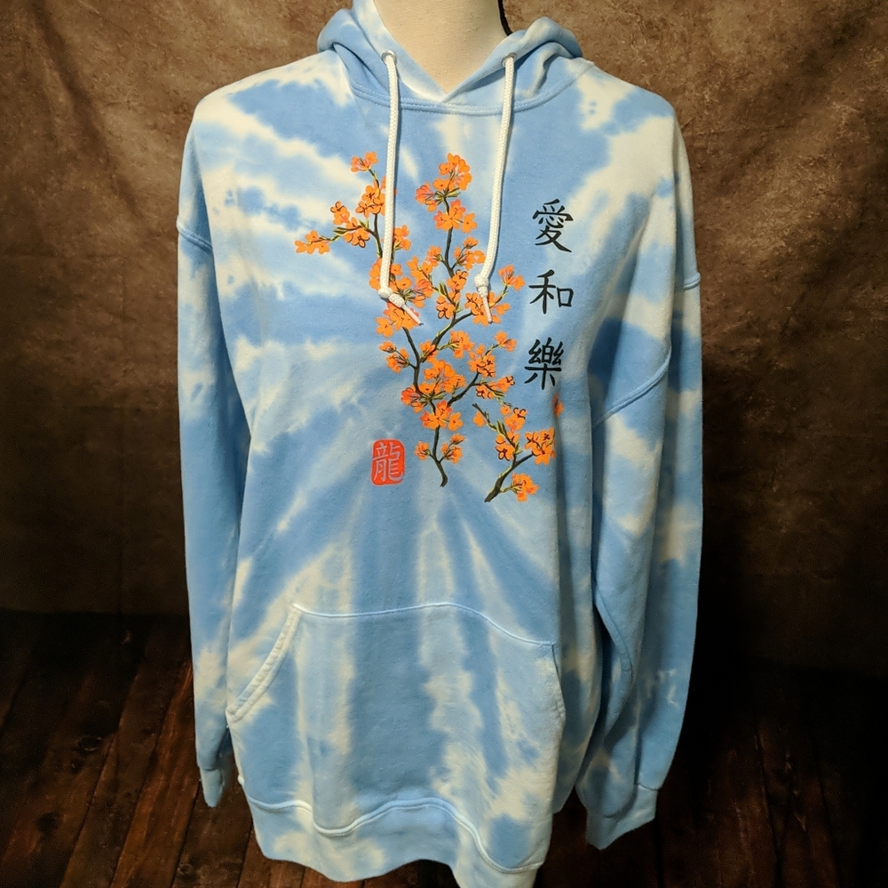 Artist Union Cherry blossom hoodie unisex LARGE